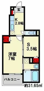 グレイス ワン【1階】の間取り