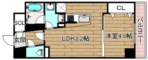 オープストフェルト【2階】の間取り