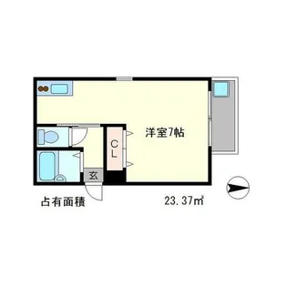 北白川BCBGCLUB【2階】の間取り