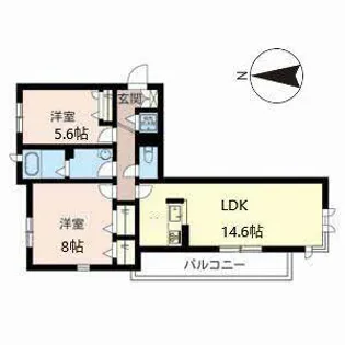 La casa pulita【0301号室】の間取り
