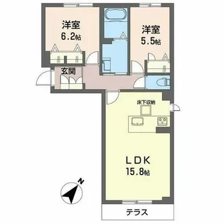 エクセルVI【0101号室】の間取り
