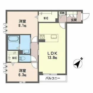 エクセルVI【0205号室】の間取り