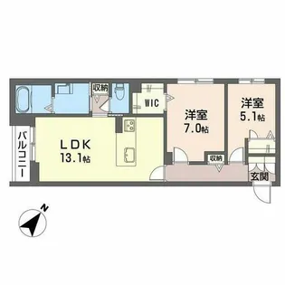 エクセルVI【0206号室】の間取り