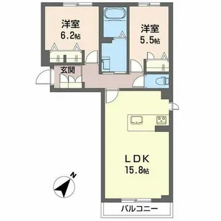 エクセルVI【0201号室】の間取り