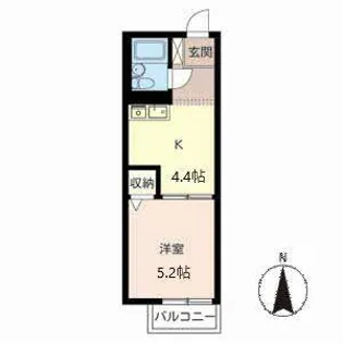 メゾン・ロックス【2階】の間取り