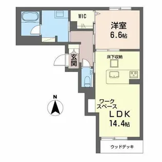 フィオーレ御器所【0101号室】の間取り