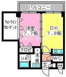 ベイシック大名【4階】の間取り