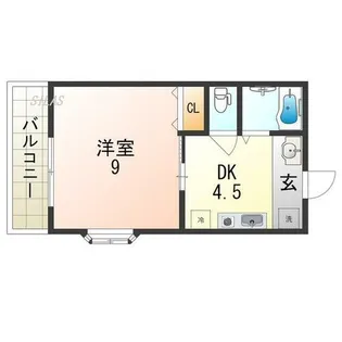 大仙パークハウス【2階】の間取り