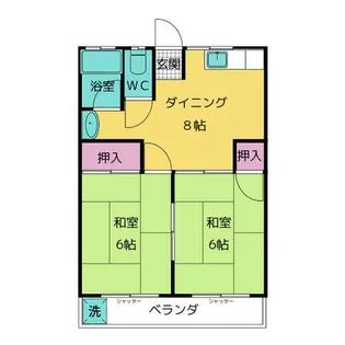 コーポ美香【2階】の間取り