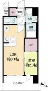 セレニテ十三ミラク【11階】の間取り