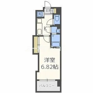 Luxe難波西Ⅲ【11階】の間取り