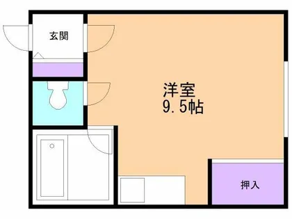 Fuga登別【209号室】の間取り