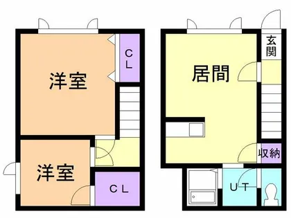 フレンド美園【102号室】の間取り