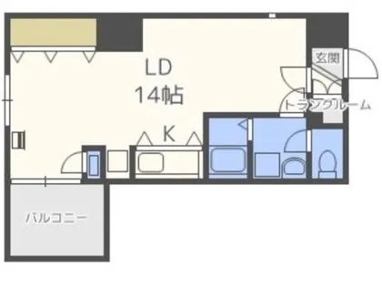 ノースソレイユ北札幌【2階】の間取り