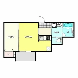 兵庫県明石市大観町【アパート】の間取り