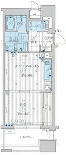 KAISEI江戸堀【11階】の間取り
