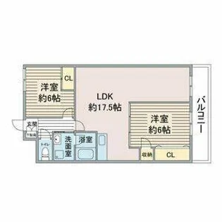 グレース貴船【1階】の間取り