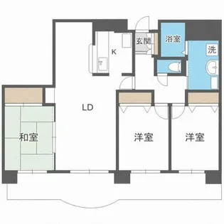 カサパラシオン山の手【1階】の間取り