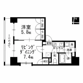 メイプルコート本山【802号室】の間取り