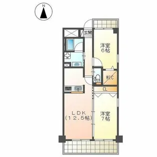 CH石原Ⅱ【5階】の間取り