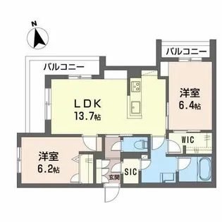 ShaMaison SHIBUYA【0201号室】の間取り