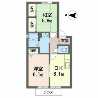 ラ・メール【0108号室】の間取り