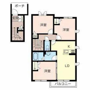 シャーメゾン ラルゴ【C201号室】の間取り