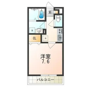 大阪府大阪市平野区平野市町1丁目【アパート】の間取り