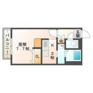 ラウルあいの里【3階】の間取り