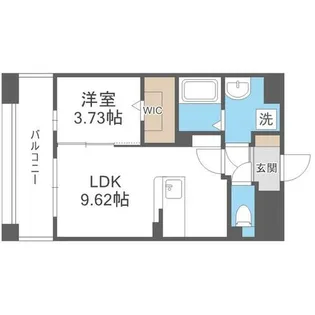 LIBTH桑園【8階】の間取り