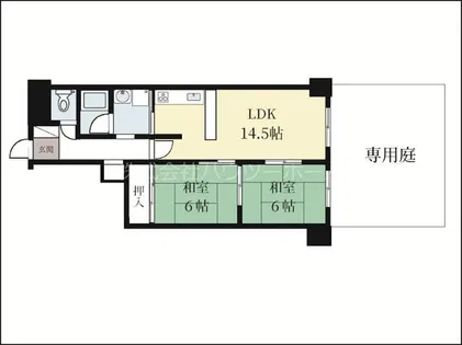 ラポート折坂【1階】の間取り