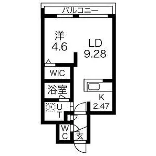 コア山の手【5階】の間取り