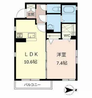 シャーメゾン パークサイド【0203号室】の間取り