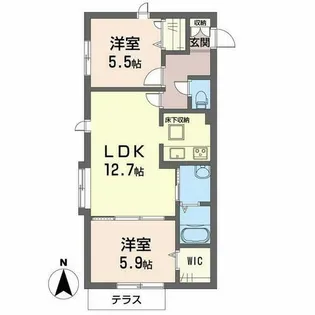 エターナルステージ【0105号室】の間取り