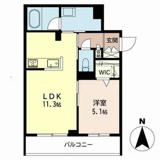 シャーメゾン 姫路W【0301号室】の間取り