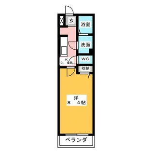 グラディオ岩塚【2階】の間取り