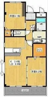 レスティーオ岩崎台【2階】の間取り