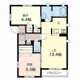 シャーメゾン石丸【0201号室】の間取り