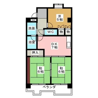ガーデンハイツエクレール【1階】の間取り