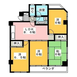 ノヴァ藤ヶ丘東【2階】の間取り