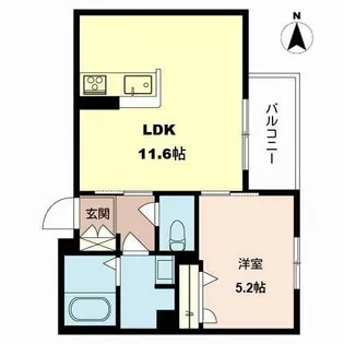 ソラーナ堺市駅【0201号室】の間取り
