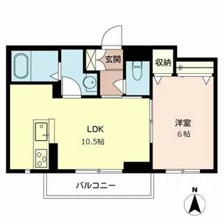 ベルフォーレ王子【3階】の間取り