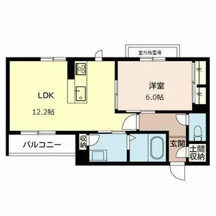Casetta di gatto【0201号室】の間取り