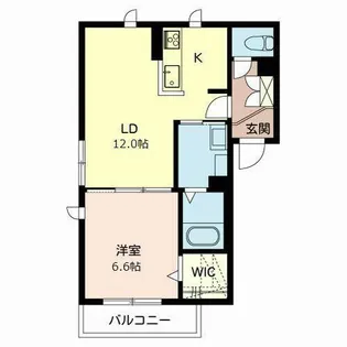 フィオーレさくら島本II【0201号室】の間取り