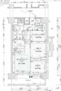 プレサンス ジェネ 上前津【14階】の間取り