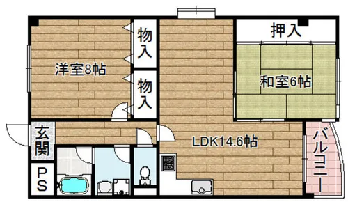アビリティコート【104号室】の間取り