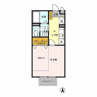 アゼリアコート【2階】の間取り