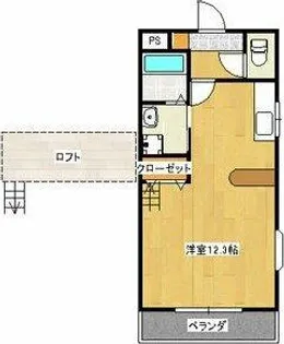 サニーフラット瑞穂【2階】の間取り