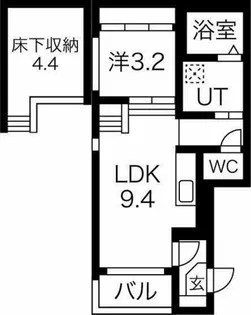 ル・ケレス八番町【1階】の間取り