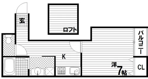 兵庫県神戸市須磨区行幸町3丁目【アパート】の間取り
